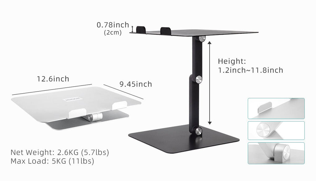 Ergonomic Sit-Stand Desk Converter: Elevate Your Workspace with the MT3 Foldable Laptop Stand - Rmour by creatiodesign