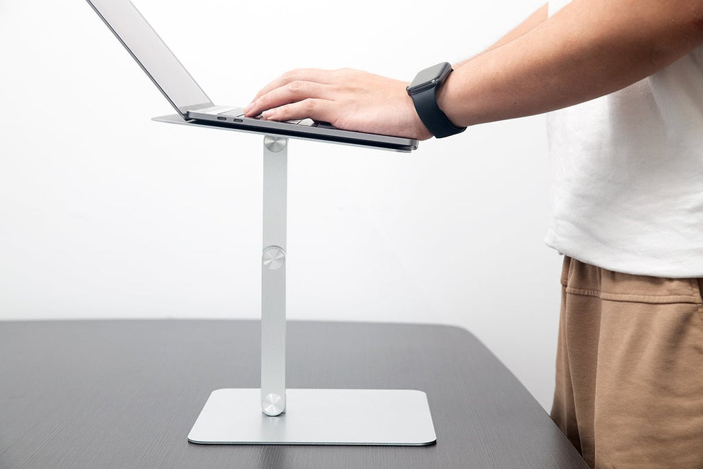 Upgrade Your Workspace with a Tabletop Standing Desk: The MT3 Foldable Laptop Stand - Rmour by creatiodesign