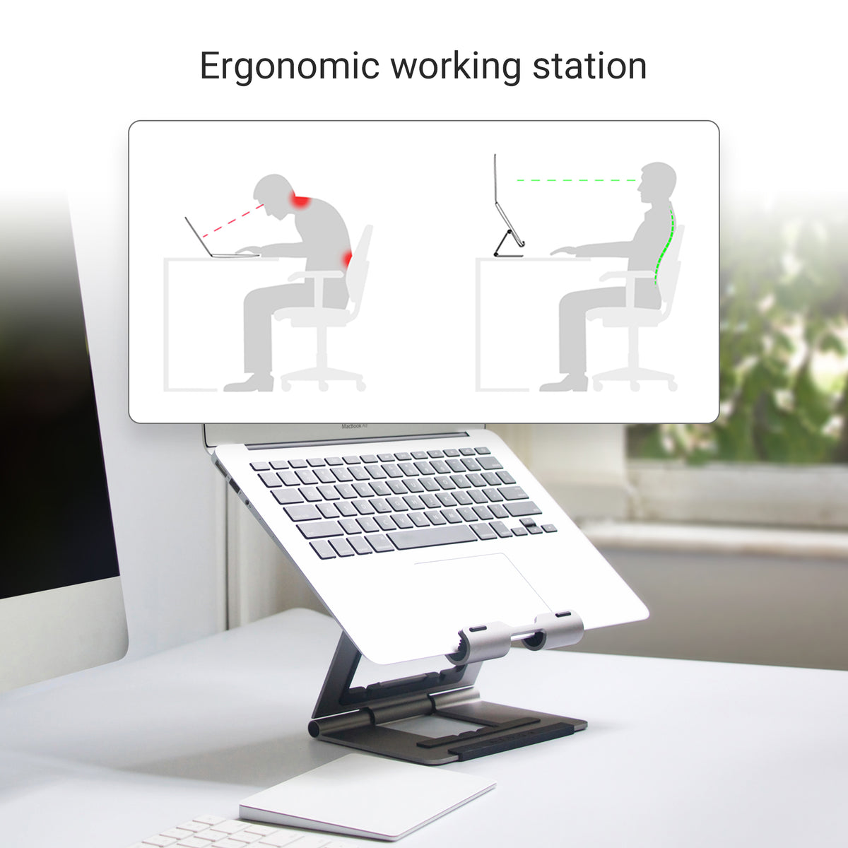 Ergonomic Portable Laptop Stand: The Key to Better Posture and Comfort ...