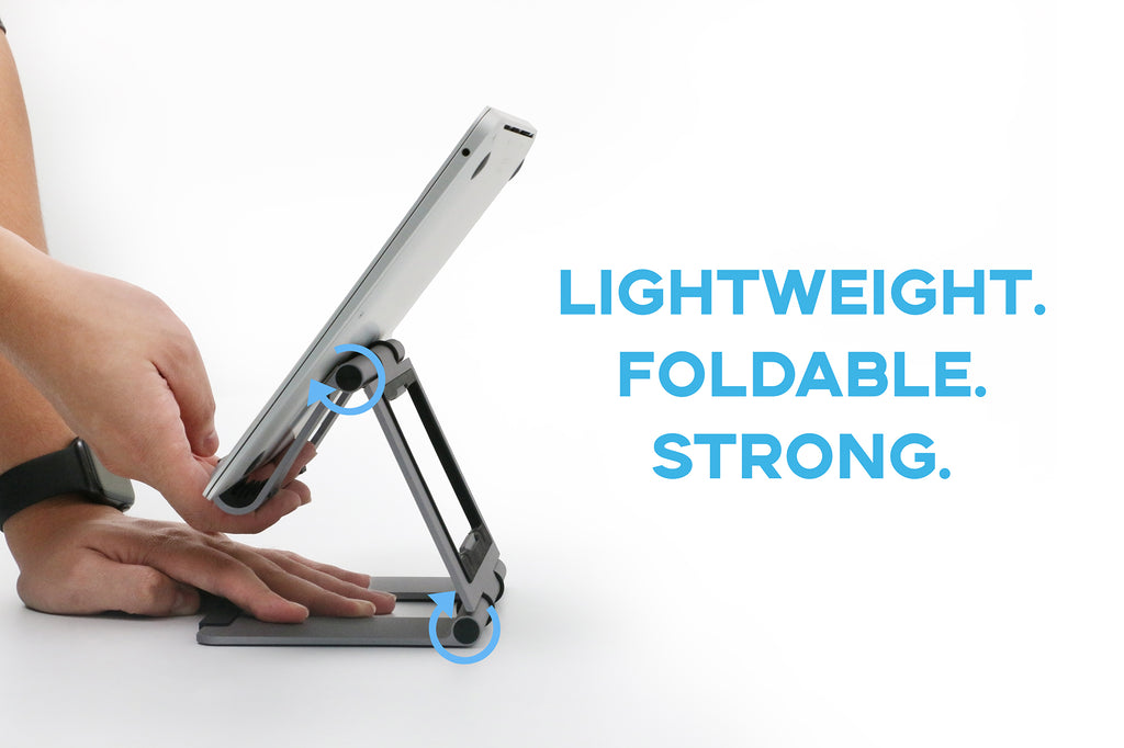 B-Land Adjustable Tablet Stand, Desktop Tablet Holder Mount Foldable Phone Stand