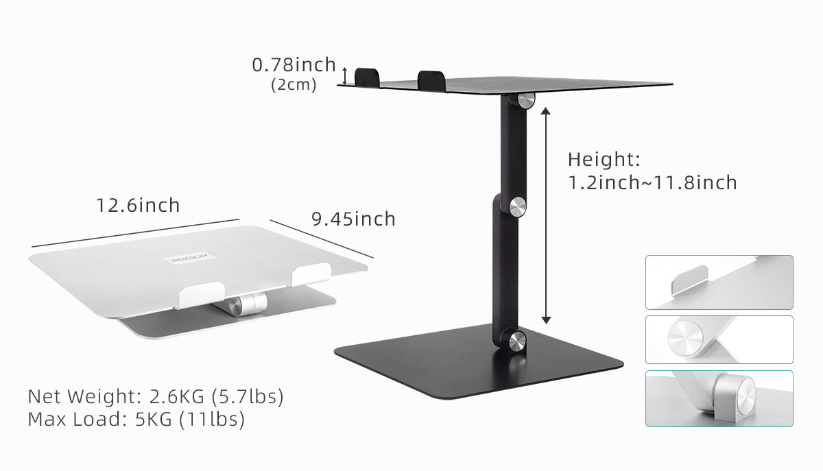 Soporte ajustable MT3 para todas las computadoras portátiles y herramientas (magnético) PRÓXIMAMENTE