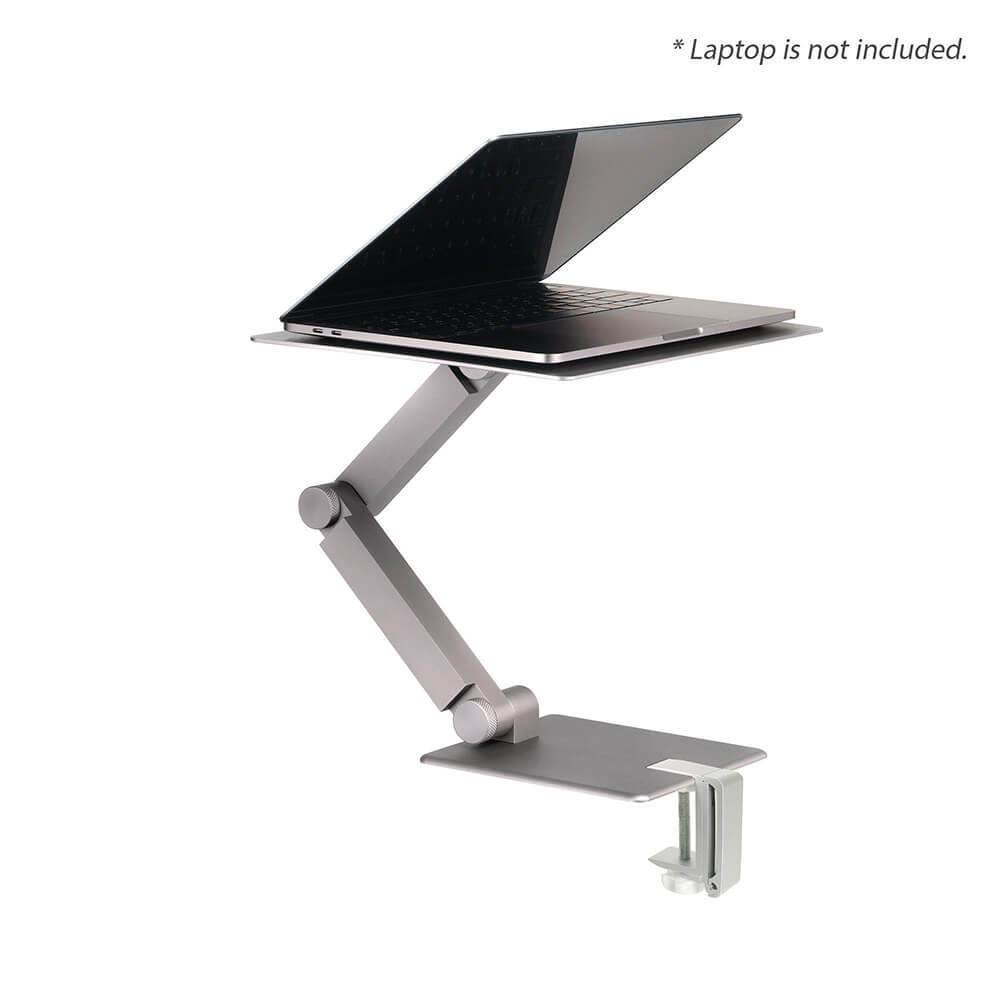 space grey sturdy laptop stand with macbook air pro 13 15 Maxtand Rmour by creatiodesign